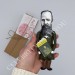 Fyodor Dostoevsky figurine, author Crime and Punishment - Reader gifts - collectible doll hand painted + miniature books