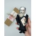 Galileo Galilei scientist finger puppet Italian astronomer, physicist, engineer - a unique collection for smart people - Gift for philosopher, deck accessories for office - Collectible philosopher action figure 1:12 hand painted + Miniature Book