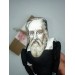 Galileo Galilei scientist finger puppet Italian astronomer, physicist, engineer - a unique collection for smart people - Gift for philosopher, deck accessories for office - Collectible philosopher action figure 1:12 hand painted + Miniature Book