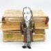 Georg Wilhelm Friedrich Hegel philosopher, historical figure - Gift for idealist - Handmade cloth doll hand painted + Miniature Books