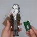 Georg Wilhelm Friedrich Hegel philosopher, historical figure - Gift for idealist - Handmade cloth doll hand painted + Miniature Books