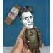 George Orwell literary action figure 1:12, English novelist, essayist, journalist - Animal Farm - Readers gift, a unique collection for smart people - Collectible handmade doll hand painted + miniature books