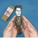 George Orwell literary action figure 1:12, English novelist, essayist, journalist - Animal Farm - Readers gift, a unique collection for smart people - Collectible handmade doll hand painted + miniature books