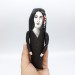 George Sand figurine, author Romantic Era - Bookworm gift - doll hand painted + Miniature Book