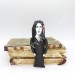 George Sand figurine, author Romantic Era - Bookworm gift - doll hand painted + Miniature Book