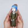 Girl With The Pearl Earring - Jan Vermeer - Famous character painting - Art teacher gift - Collectible figurine hand painted