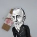 Gottlob Frege German philosopher action figure 1:12, logician, mathematician - logic philosophy - a unique collection for smart people, Math teacher gift - collectible philosopher finger puppet hand painted + miniature book