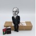 Gottlob Frege German philosopher action figure 1:12, logician, mathematician - logic philosophy - a unique collection for smart people, Math teacher gift - collectible philosopher finger puppet hand painted + miniature book