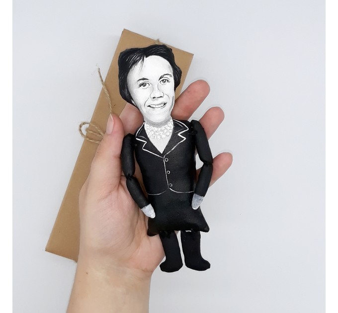 Harper Lee famous women author figure, Gift for Reader, book shelf decor - Collectible doll