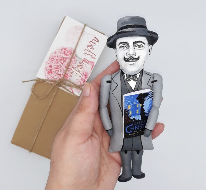 Hercule Poirot detective figure 