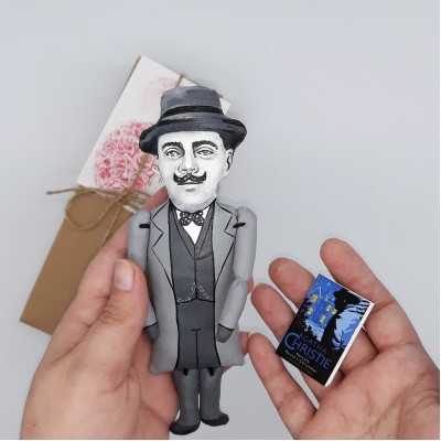 HerculePoirot detective doll