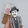 Hercule Poirot detective figure 
