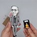 Hermann Hesse novelist figure, Reader gift! Collectible doll + miniature book