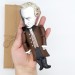 Immanuel Kant little thinker doll, German philosopher in the Age of Enlightenment - Book nerd gift, literature gift, a unique collection for smart people - Handmade philosopher doll hand painted + Miniature Book