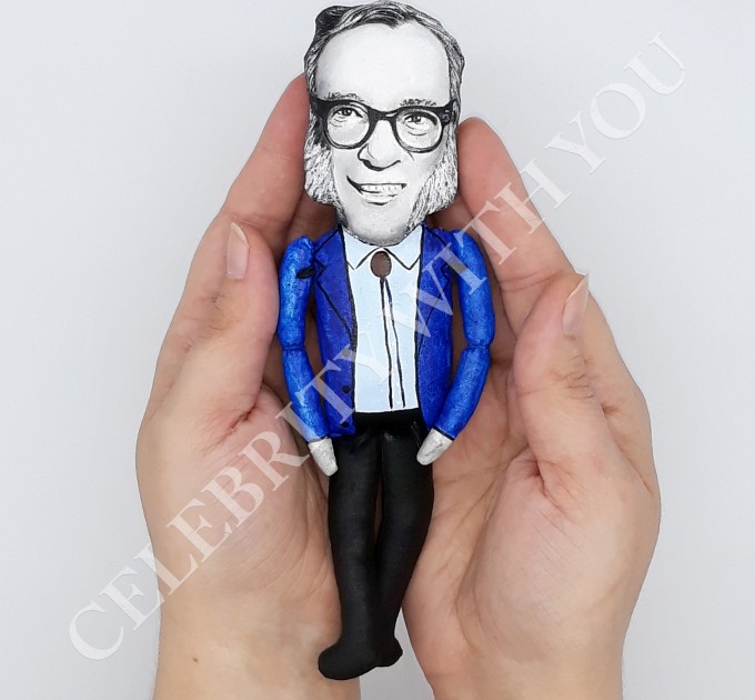 Famous American writer of science fiction, author - Sci Fi Gift Ideas - doll hand painted + Mini Books