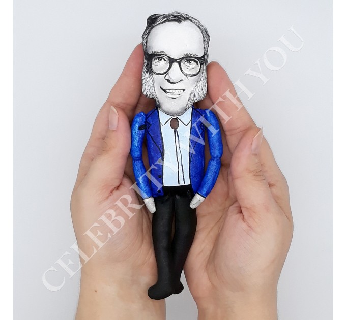 Famous American writer of science fiction, author - Sci Fi Gift Ideas - doll hand painted + Mini Books