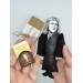 Isaac Newton scientist action figure 1:12 - a unique collection for smart people, Science teacher gift - Collectible scientist doll hand painted + Miniature Book