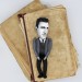 JD SALINGER writer doll, author The catcher in the rye - Reader gifts Bookworm - book shelf decoration - Miniature cloth doll, hand painted