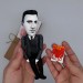 J D SALINGER writer figure, Reader gift - Collectible doll