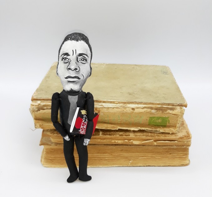 James Baldwin figurine- Book lover Readers & Writers gift - Thoughtful gift - hand painted doll