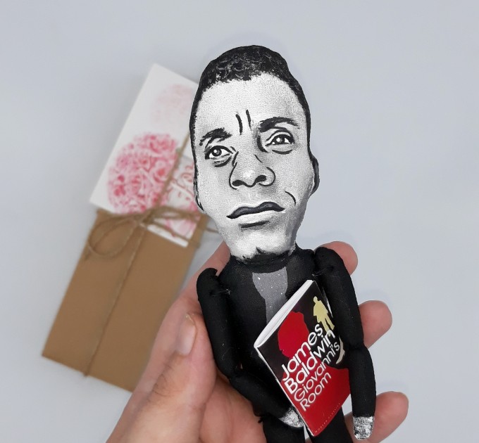 James Baldwin figurine- Book lover Readers & Writers gift - Thoughtful gift - hand painted doll