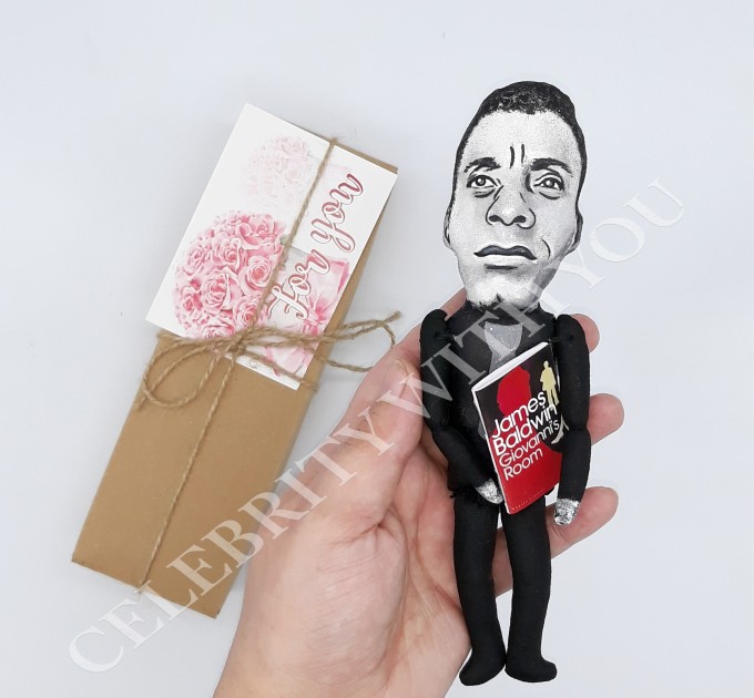 James Baldwin figurine- Book lover Readers & Writers gift - Thoughtful gift - hand painted doll