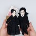 Jane Eyre & Mr. Rochester's dolls - Set of 2 collectible dolls hand painted