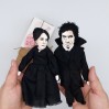 Jane Eyre & Mr. Rochester's dolls - Set of 2 collectible dolls hand painted
