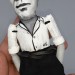 Jean Genet literary figurine, French novelist, playwright, poet, essayist political activist - Literary fans, Book lover gift - Thoughtful gift - Collectible handmade doll hand painted + Miniature Book