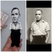 Jean Genet literary figurine, French novelist, playwright, poet, essayist political activist - Literary fans, Book lover gift - Thoughtful gift - Collectible handmade doll hand painted + Miniature Book