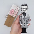 Jean Paul Sartre French philosopher figurine - Philosophy Teacher Gift!