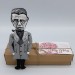 Jean Paul Sartre finger puppet, French philosopher, screenwriter, political activist, literary critic - Philosophy Teacher Gift - hand painted doll