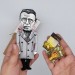 Jean Paul Sartre figurine, French philosopher - Philosophy Teacher Gift - Collectible hand painted doll + miniature book