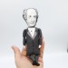 Johann Wolfgang von Goethe literary figure, German poet, playwright, novelist, scientist, statesman, theater director - Faust - Librarian gift idea, bibliophile gift - Collectible doll hand painted