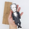 Johann Wolfgang von Goethe literary figure, German poet, playwright, novelist, scientist, statesman, theater director - Faust - Librarian gift idea, bibliophile gift - Collectible doll hand painted