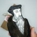 John Calvin christian figurine 1:12 - French theologian, pastor, reformer Protestant Reformation - Calvinism - a unique collection for smart people - Collectible doll hand painted + Miniature Book