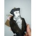 John Calvin christian figurine 1:12 - French theologian, pastor, reformer Protestant Reformation - Calvinism - a unique collection for smart people - Collectible doll hand painted + Miniature Book