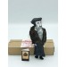 John Calvin christian figurine 1:12 - French theologian, pastor, reformer Protestant Reformation - Calvinism - a unique collection for smart people - Collectible doll hand painted + Miniature Book