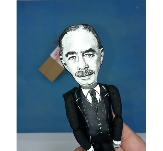 John Maynard Keynes English economist figurine