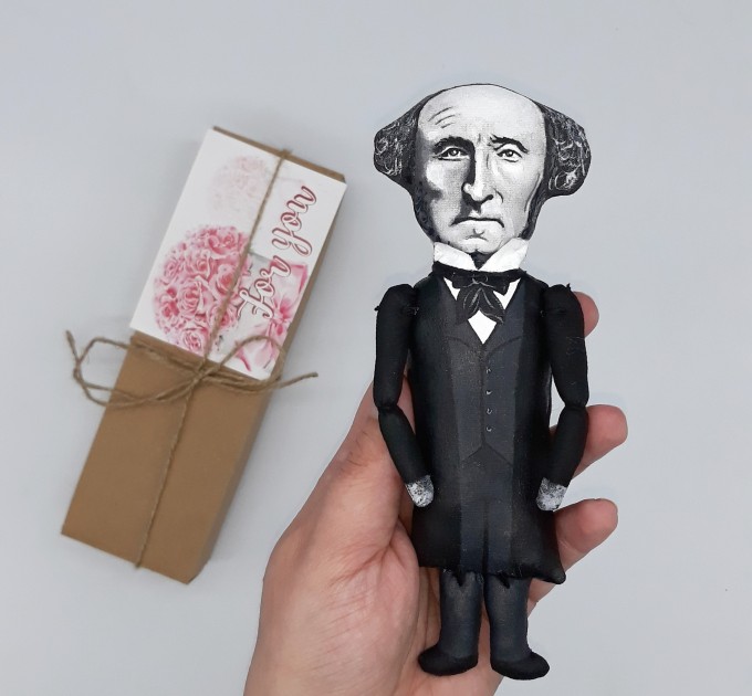 John Stuart Mill British philosopher, political economist - On Liberty - philosophy teacher gift - collectible figurine hand painted