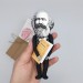 Karl Marx figure, German philosopher, communist, economist, historian, sociologist socialist - Gifts for lecturers - Collectible doll hand painted + Miniature Book