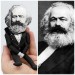 Karl Marx figure, German philosopher, communist, economist, historian, sociologist socialist - Gifts for lecturers - Collectible doll hand painted + Miniature Book