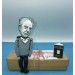 Karl Popper philosopher finger puppet 1:12, academic, social commentator - a unique collection for smart people, philosopher gift - Collectible philosopher action figure hand painted + miniature book