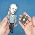Karl Popper famous philosopher figurine - Philosophy gift!