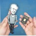 Karl Popper philosopher finger puppet 1:12, academic, social commentator - a unique collection for smart people, philosopher gift - Collectible philosopher action figure hand painted + miniature book