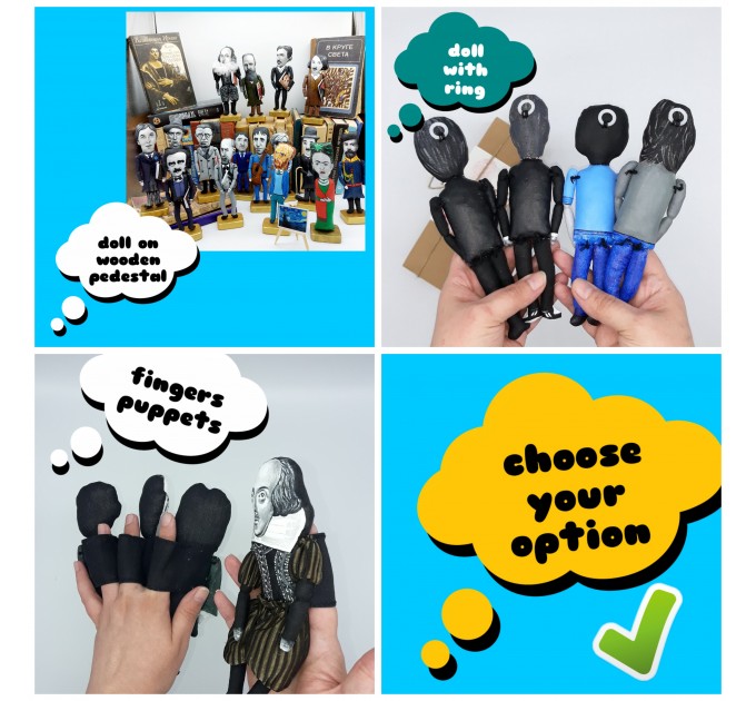 Karl Popper philosopher finger puppet 1:12, academic, social commentator - a unique collection for smart people, philosopher gift - Collectible philosopher action figure hand painted + miniature book