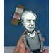 Karl Popper philosopher finger puppet 1:12, academic, social commentator - a unique collection for smart people, philosopher gift - Collectible philosopher action figure hand painted + miniature book