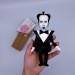 Klaus Nomi German singer - gifts for musicians, Music lover gift - Miniature cloth doll, hand painted