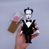 Klaus Nomi German singer - gifts for musicians, Music lover gift - Miniature cloth doll, hand painted