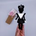 Klaus Nomi German singer - gifts for musicians, Music lover gift - Miniature cloth doll, hand painted